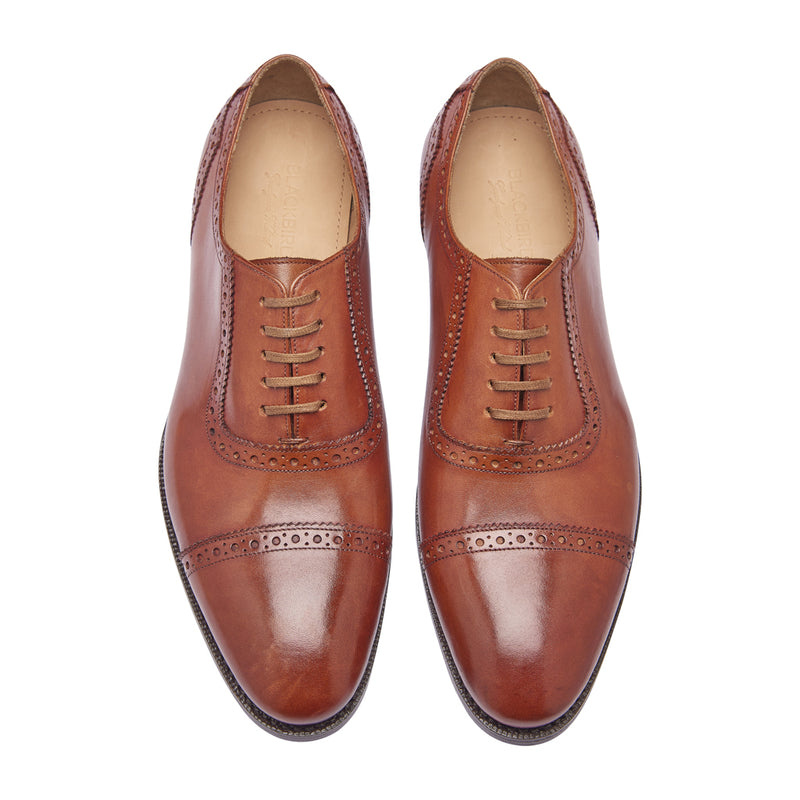 Sydney, Adelaide Oxford - Cognac | The Classics - BLKBRD SHOEMAKER