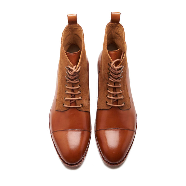 Fulbert, Captoe Derby Boot - British Tan | Hand Welted Classics Collection