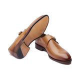 Sylvain, Single Monk Strap - Natural Tan | The Classics - BLKBRD SHOEMAKER