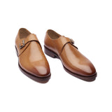 Sylvain, Single Monk Strap - Natural Tan | The Classics - BLKBRD SHOEMAKER