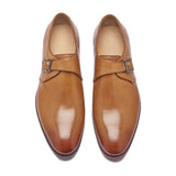 Sylvain, Single Monk Strap - Natural Tan | The Classics - BLKBRD SHOEMAKER