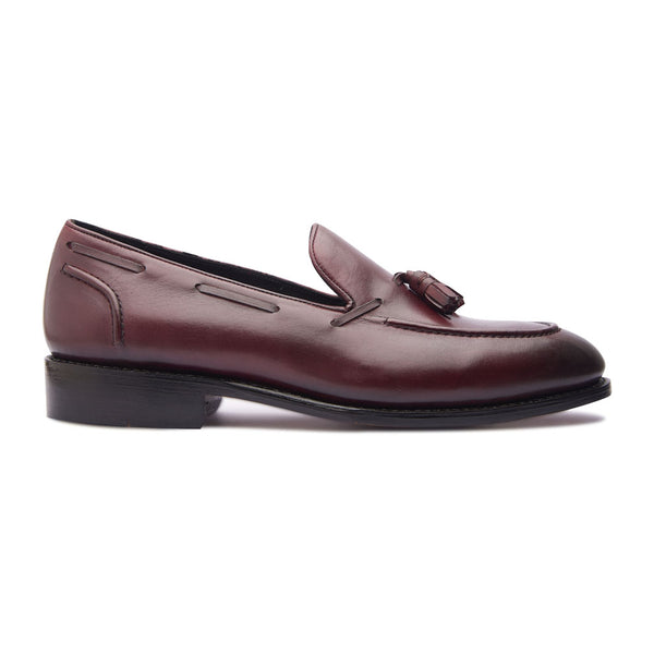 Royce Leather Tassel Loafer side view 