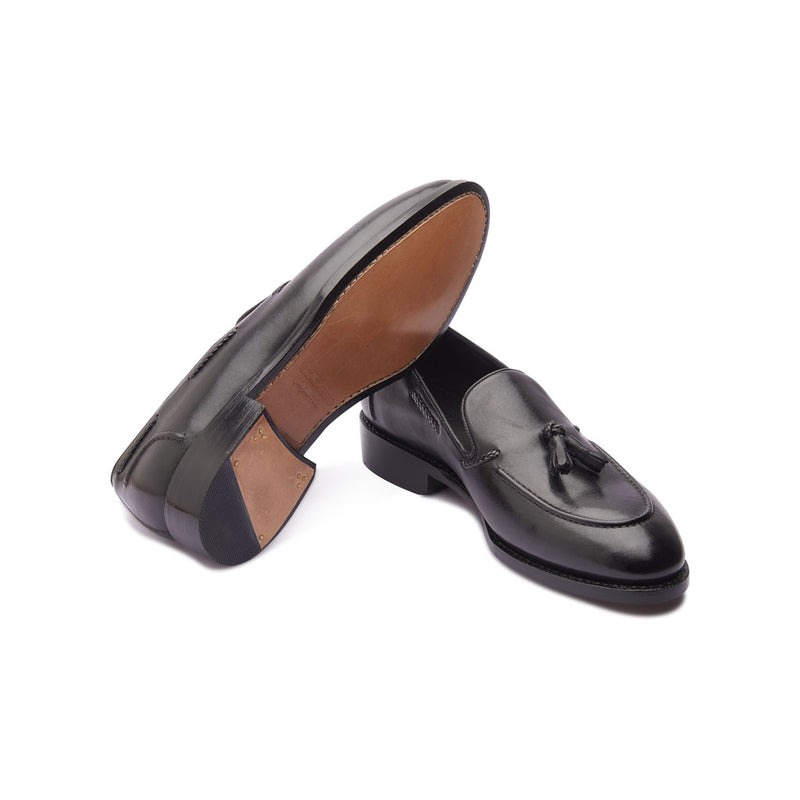 Royce, Goodyear welted Tassel Loafer leather sole
