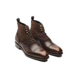 Vittorio, Captoe Oxford Boot - Brown | Made to Order - BLKBRD SHOEMAKER