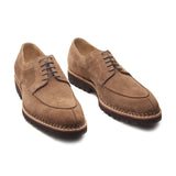 Aurora, Split Toe Derby - Sand Suede | Norwegian Stitch | Hand Welted Smart Casuals