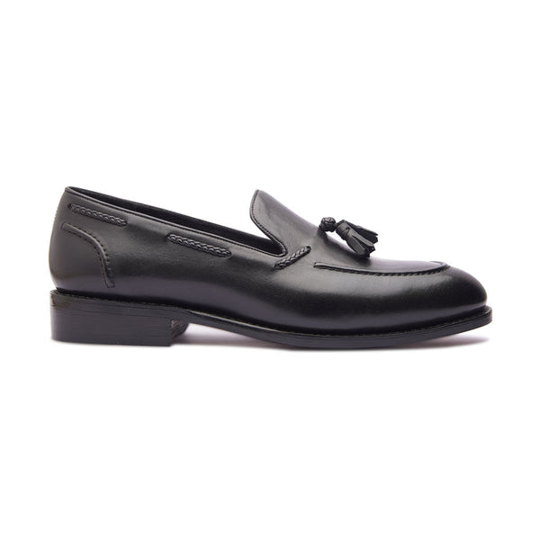 Royce, Goodyear welted Tassel Loafer side view 