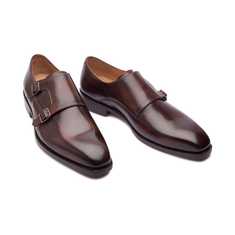 Velar, Double Monk Strap - Chestnut | Hand Welted | Classics Collection
