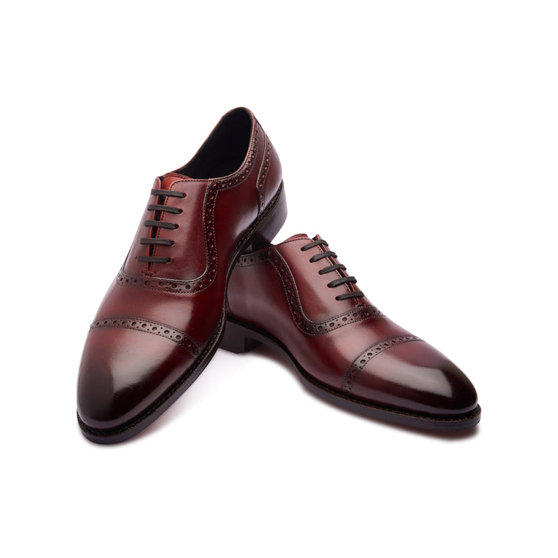 Huayra, Adelaide Oxford -Bordeaux | Made To Order - BLKBRD SHOEMAKER