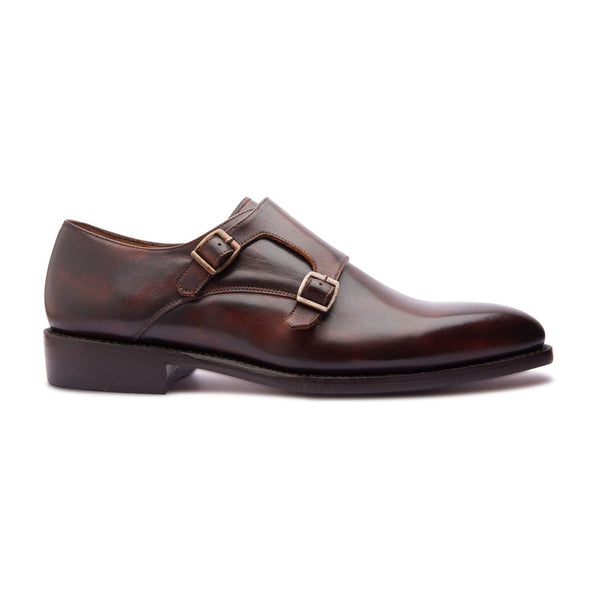 Velar, Double Monk Strap - Chestnut | Hand Welted | Classics Collection