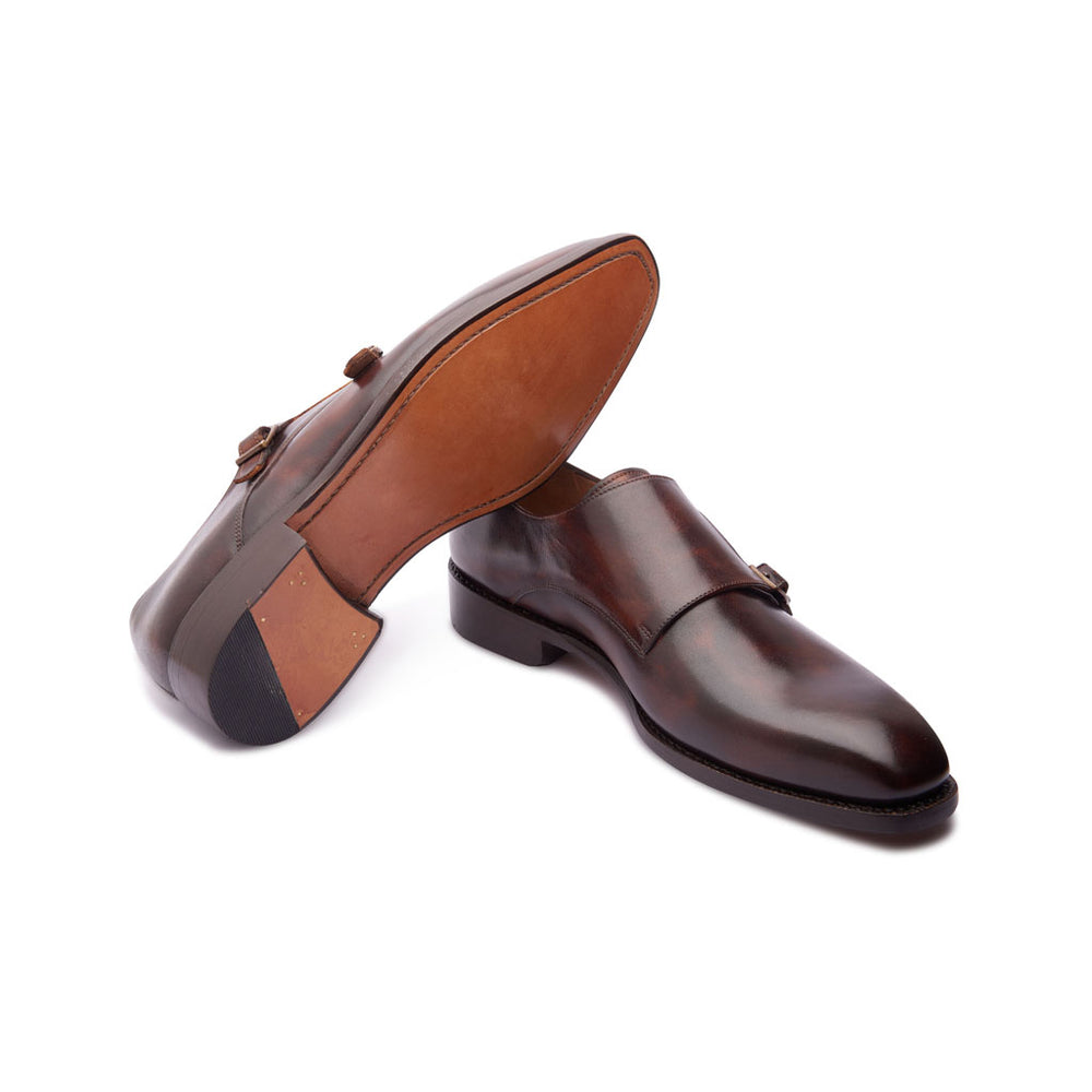 Sylvain, Single Monk Strap - Natural Tan | Hand Welted
