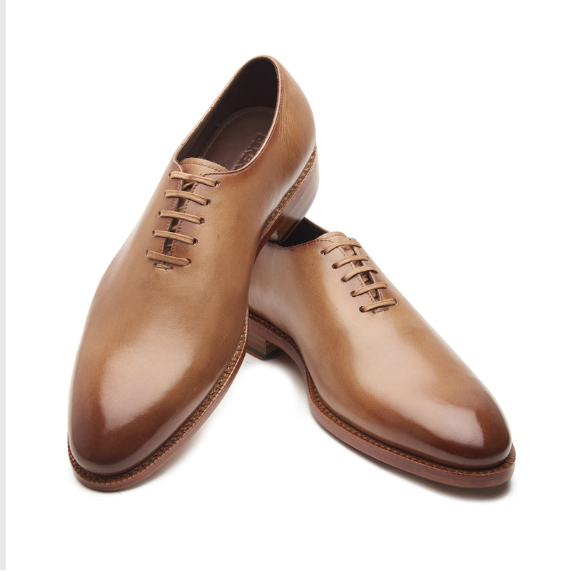 Constance-X, True Seamless Whole Cut, Hand Welted - Natural Calf Crust