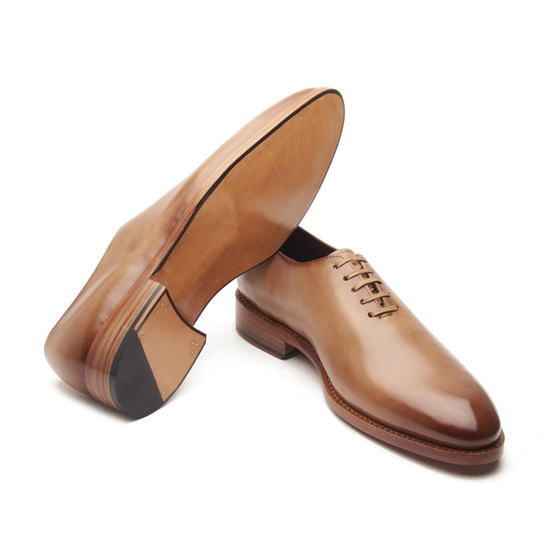 Constance-X, True Seamless Whole Cut, Hand Welted - Natural Calf Crust