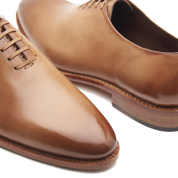 Constance-X, True Seamless Whole Cut, Hand Welted - Natural Calf Crust