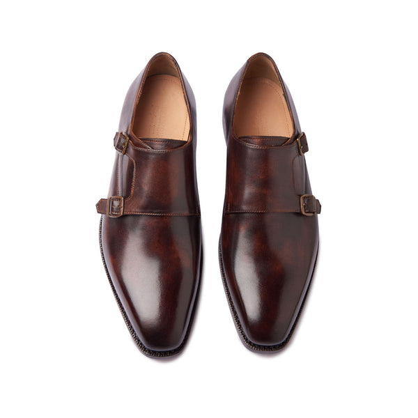 Velar, Double Monk Strap - Chestnut | Hand Welted | Classics Collection