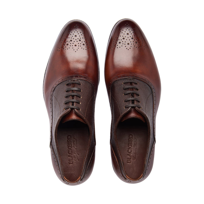 Wenzel, Medallion Oxford - Dark Oak | Made To Order - BLKBRD SHOEMAKER