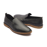 Travers, All in One Slipon - Black Milled | Stitch Down | Summer Classics