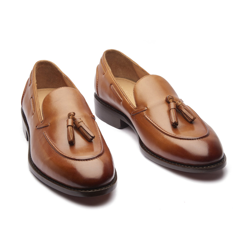 Royce, Tassel Loafer - Cognac | Hand Welted | Classics Collection