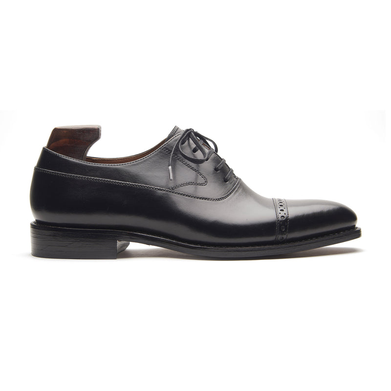 Richie, Quarter Brogue Balmoral - Black | Hand Welted | Classics Collection