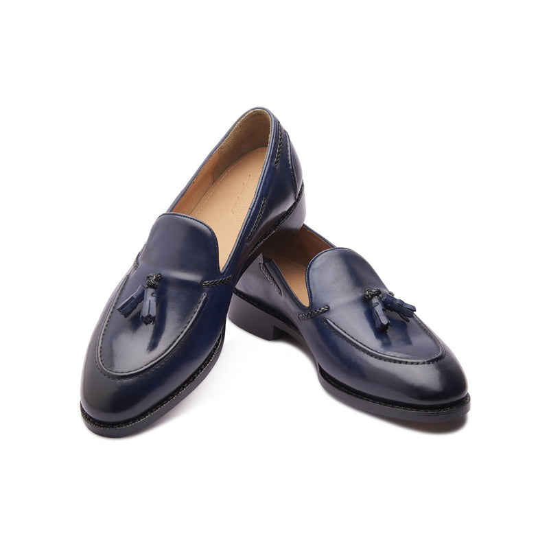 Royce, Goodyear welted Tassel Loafer medial view 