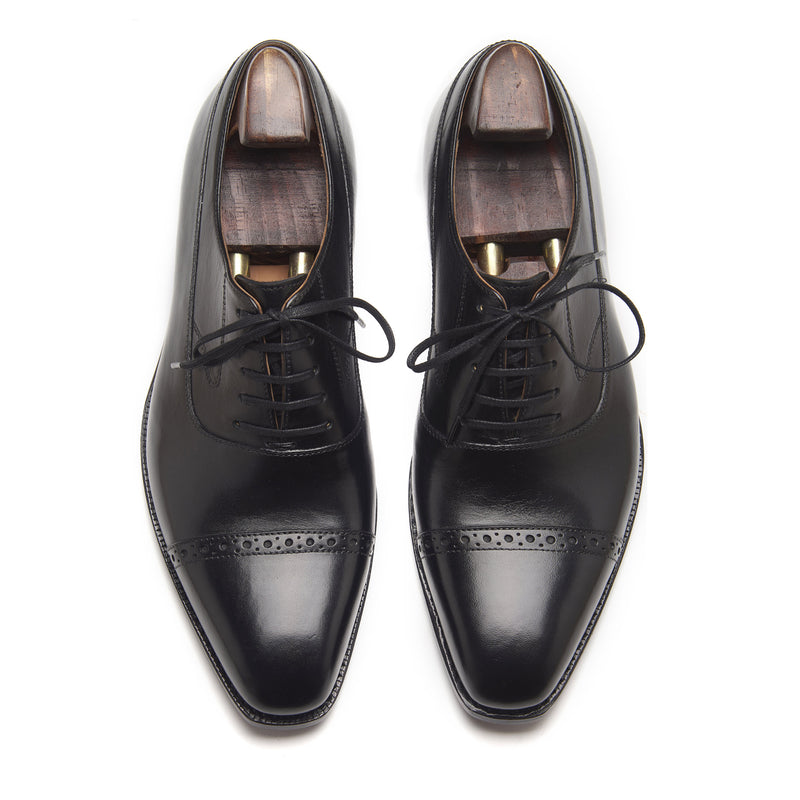 Richie, Quarter Brogue Balmoral - Black | Hand Welted | Classics Collection
