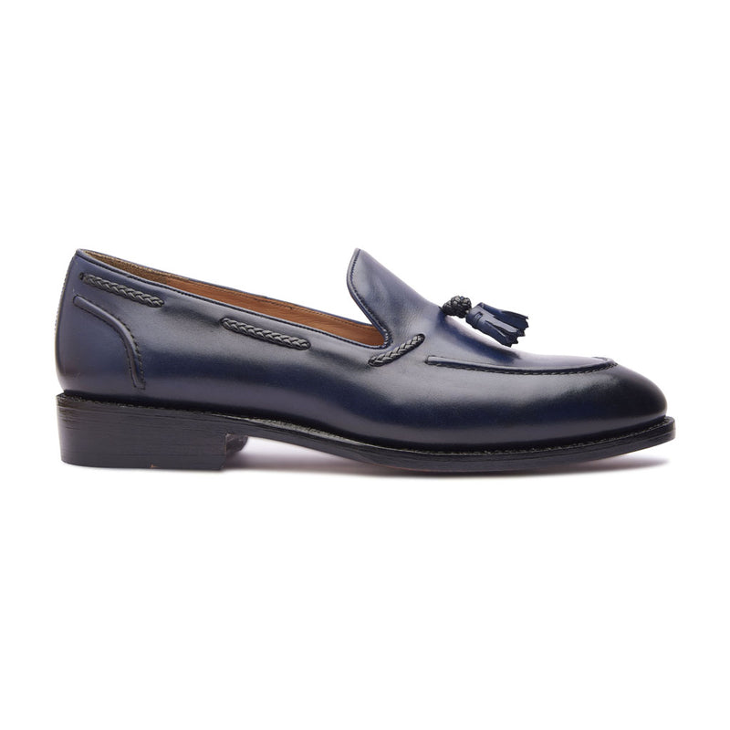 Royce, Goodyear welted Tassel Loafer side view 