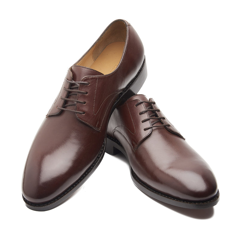 Xavier, Plain Vamp Derby - Brown | Hand Welted | Classics Collection