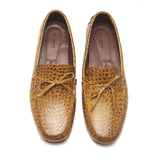 Edsel, Driving Shoes - Faux Crocodile Tan | Blake Stitched | Summer Classics