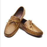 Edsel, Driving Shoes - Faux Crocodile Tan | Blake Stitched | Summer Classics