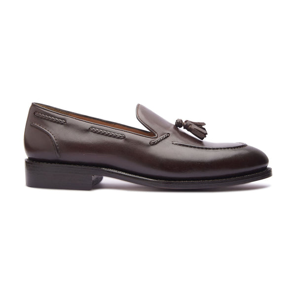 Royce, Brown Tassel Loafer side view 