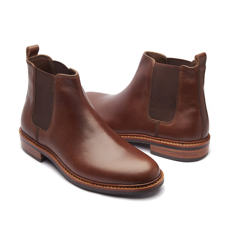 Harley, Chelsea Boot - Hidro Pullup Tan| Hand Welted Boots 2.0