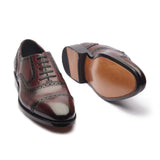 Marcus, Quarter Brogue - Bordeaux | Hand Welted | Patina Collection