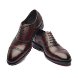 Marcus, Quarter Brogue - Bordeaux | Hand Welted | Patina Collection