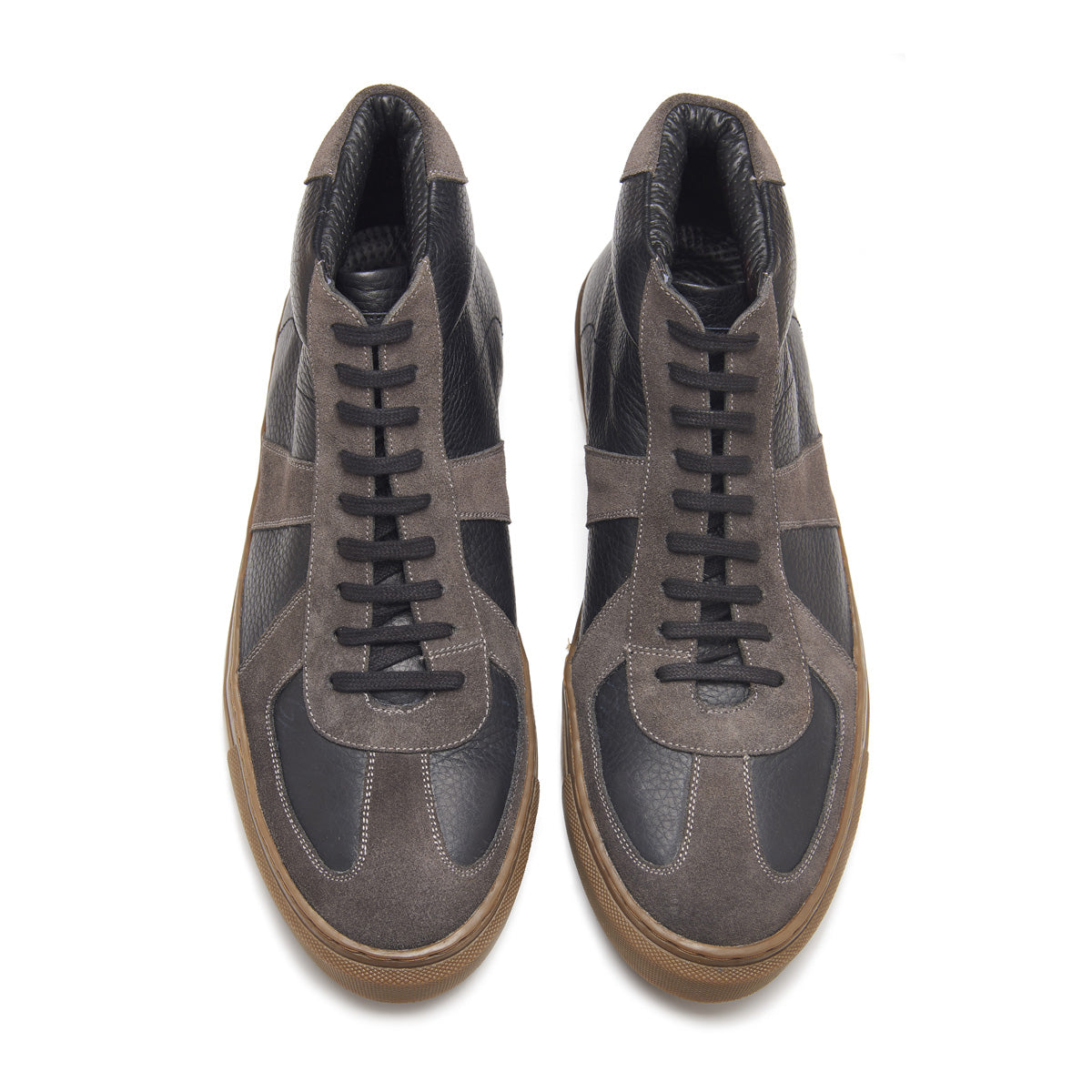 Martin, German Army Trainer - Black Milled & Graphite Suede
