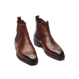 Destrier, Chelsea Boot - Cognac Hatchgrain | Hand Welted Contemporary Classics