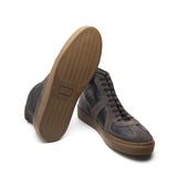 Martin, German Army Trainer - Black Milled & Graphite Suede | Smart Casuals