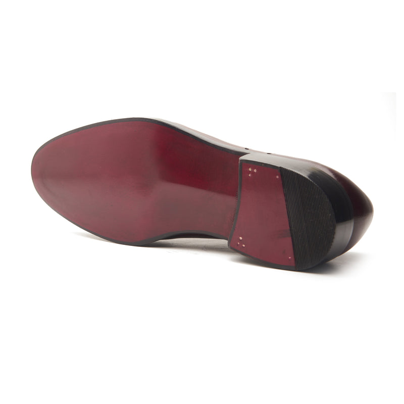 Constello, True Seamless Full Brogue Whole-Cut, Hand Welted - Bordeaux Calf Crust